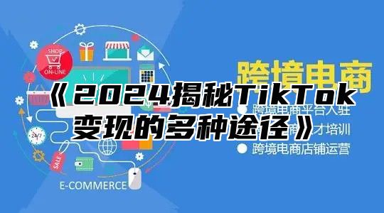 《2024揭秘TikTok变现的多种途径》