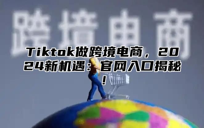 Tiktok做跨境电商，2024新机遇：官网入口揭秘！