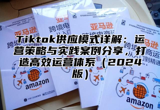 Tiktok供应模式详解：运营策略与实践案例分享，打造高效运营体系（2024版）