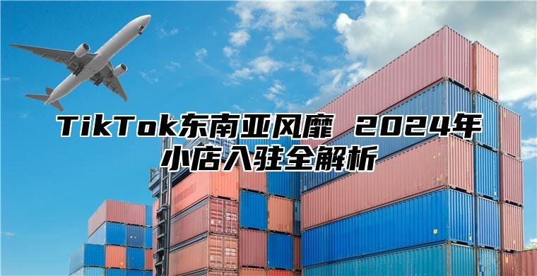 TikTok东南亚风靡 2024年小店入驻全解析