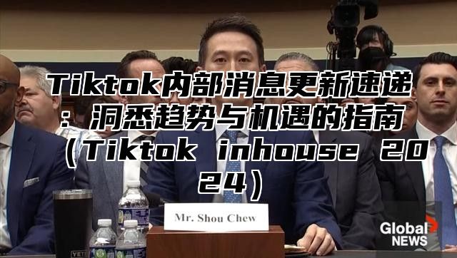 Tiktok内部消息更新速递：洞悉趋势与机遇的指南（Tiktok inhouse 2024）