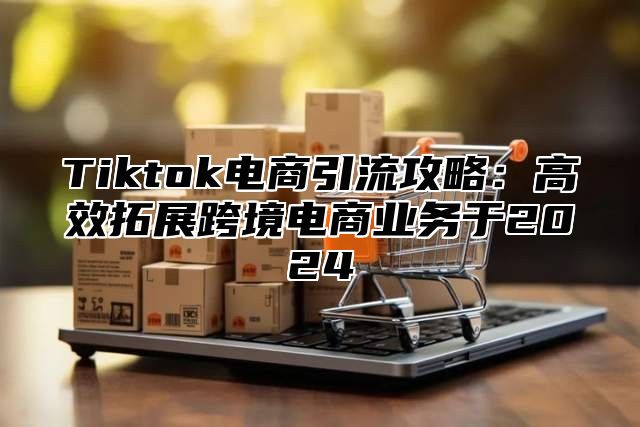 Tiktok电商引流攻略：高效拓展跨境电商业务于2024