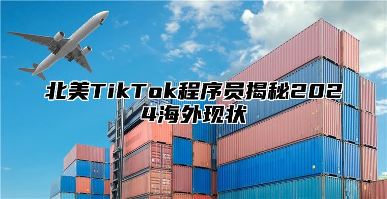 北美TikTok程序员揭秘2024海外现状