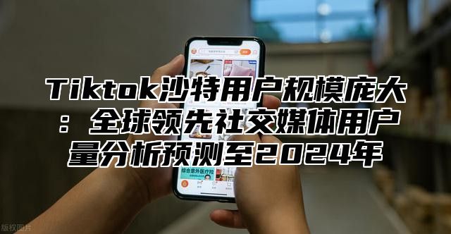 Tiktok沙特用户规模庞大：全球领先社交媒体用户量分析预测至2024年