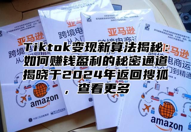 Tiktok变现新算法揭秘：如何赚钱盈利的秘密通道揭晓于2024年返回搜狐，查看更多