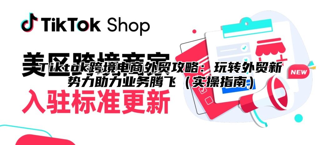 Tiktok跨境电商外贸攻略：玩转外贸新势力助力业务腾飞（实操指南）