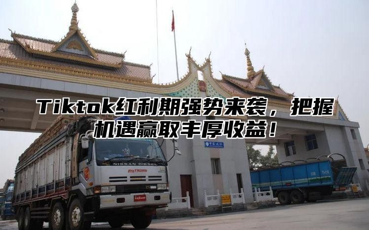 Tiktok红利期强势来袭，把握机遇赢取丰厚收益！