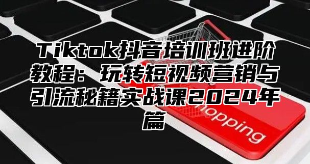 Tiktok抖音培训班进阶教程：玩转短视频营销与引流秘籍实战课2024年篇