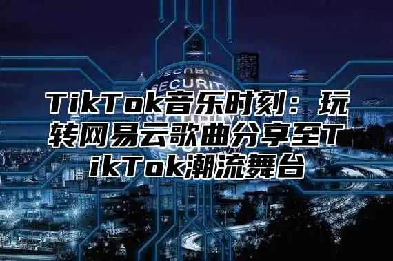 TikTok音乐时刻：玩转网易云歌曲分享至TikTok潮流舞台