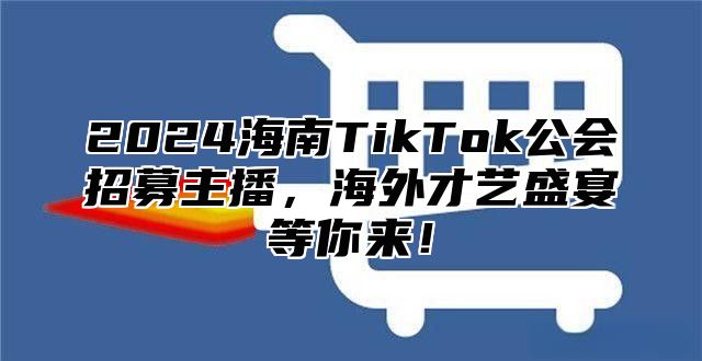 2024海南TikTok公会招募主播，海外才艺盛宴等你来！