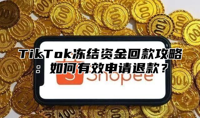 TikTok冻结资金回款攻略：如何有效申请退款？