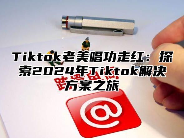 Tiktok老美唱功走红：探索2024年Tiktok解决方案之旅