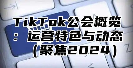 TikTok公会概览：运营特色与动态（聚焦2024）