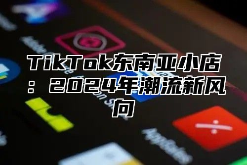 TikTok东南亚小店：2024年潮流新风向