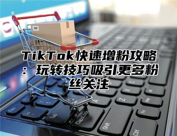 TikTok快速增粉攻略：玩转技巧吸引更多粉丝关注