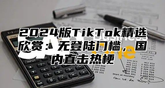 2024版TikTok精选欣赏：无登陆门槛，国内直击热梗