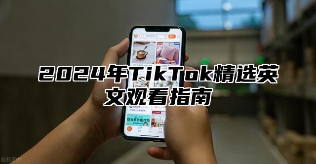 2024年TikTok精选英文观看指南