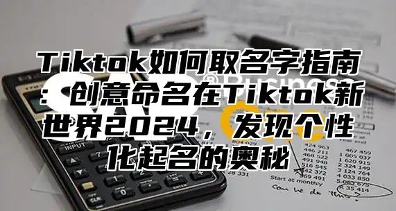 Tiktok如何取名字指南：创意命名在Tiktok新世界2024，发现个性化起名的奥秘