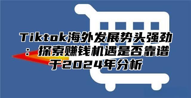 Tiktok海外发展势头强劲：探索赚钱机遇是否靠谱于2024年分析