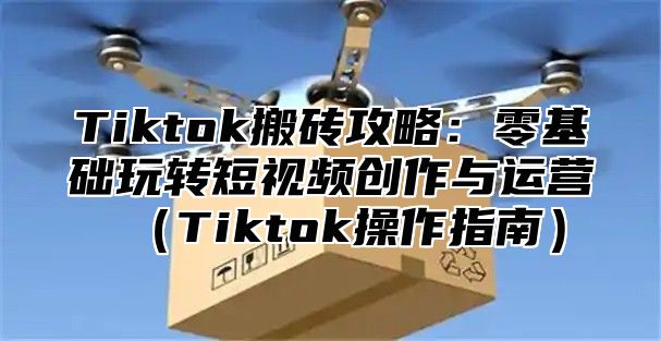 Tiktok搬砖攻略：零基础玩转短视频创作与运营（Tiktok操作指南）