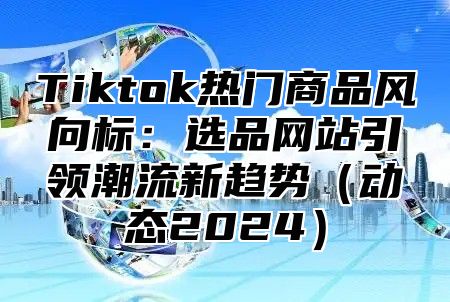 Tiktok热门商品风向标：选品网站引领潮流新趋势（动态2024）