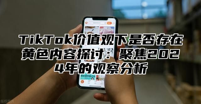 TikTok价值观下是否存在黄色内容探讨：聚焦2024年的观察分析