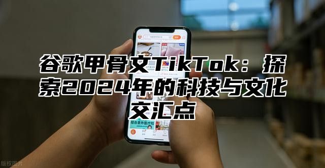 谷歌甲骨文TikTok：探索2024年的科技与文化交汇点