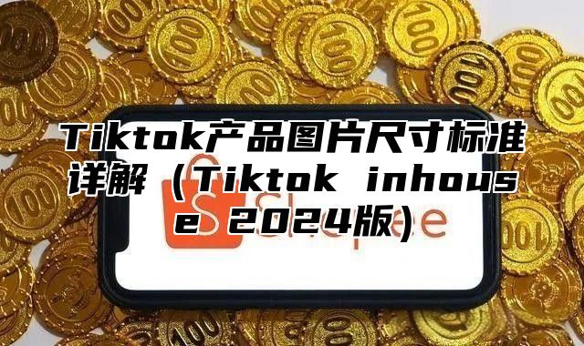 Tiktok产品图片尺寸标准详解（Tiktok inhouse 2024版）