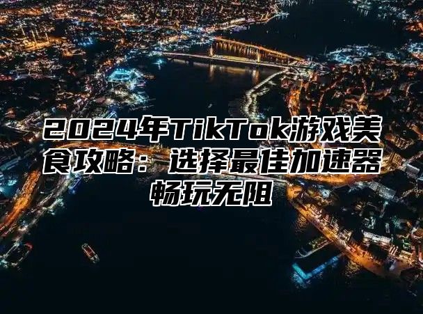 2024年TikTok游戏美食攻略：选择最佳加速器畅玩无阻