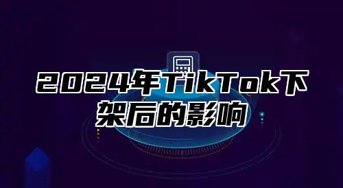 2024年TikTok下架后的影响