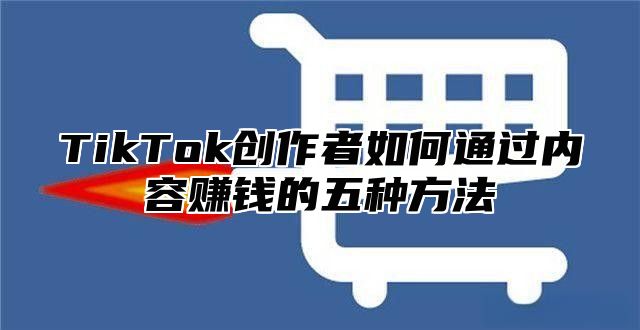 TikTok创作者如何通过内容赚钱的五种方法