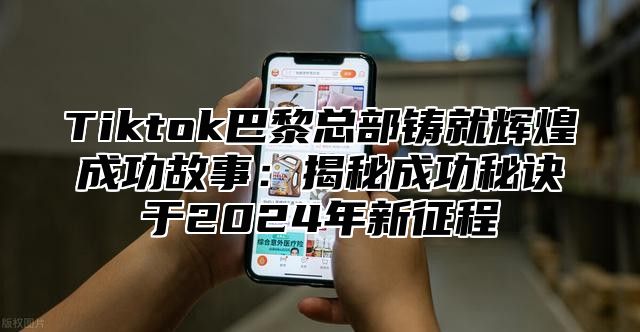 Tiktok巴黎总部铸就辉煌成功故事：揭秘成功秘诀于2024年新征程