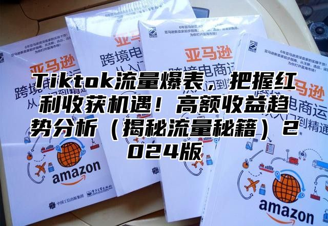 Tiktok流量爆表，把握红利收获机遇！高额收益趋势分析（揭秘流量秘籍）2024版