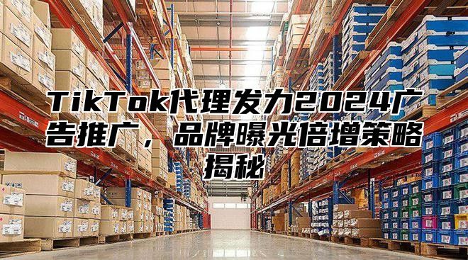 TikTok代理发力2024广告推广，品牌曝光倍增策略揭秘