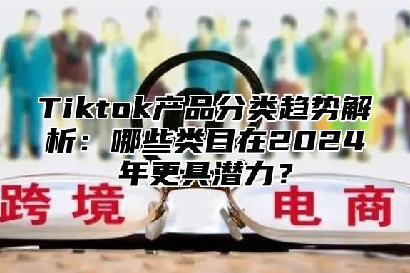 Tiktok产品分类趋势解析：哪些类目在2024年更具潜力？