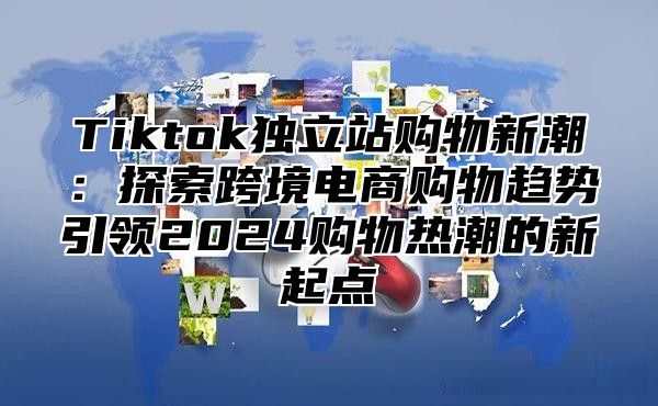 Tiktok独立站购物新潮：探索跨境电商购物趋势引领2024购物热潮的新起点