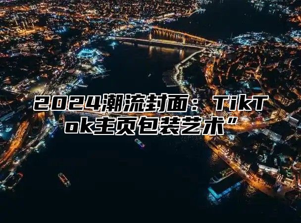 2024潮流封面：TikTok主页包装艺术”