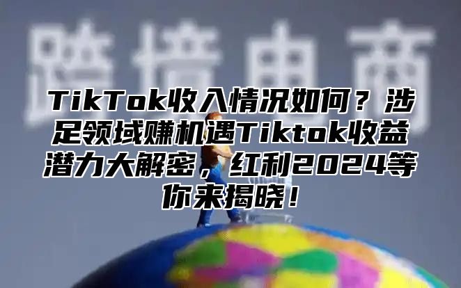 TikTok收入情况如何？涉足领域赚机遇Tiktok收益潜力大解密，红利2024等你来揭晓！