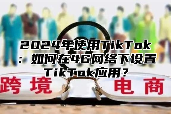 2024年使用TikTok：如何在4G网络下设置TikTok应用？