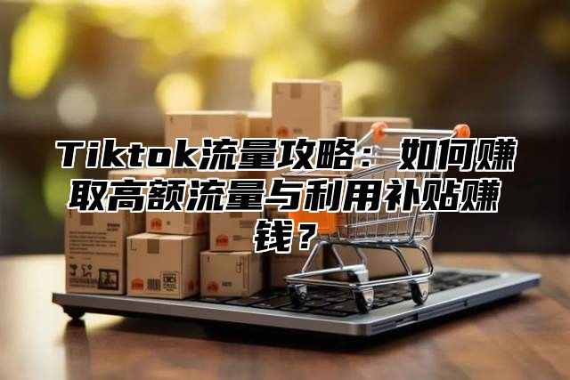 Tiktok流量攻略：如何赚取高额流量与利用补贴赚钱？