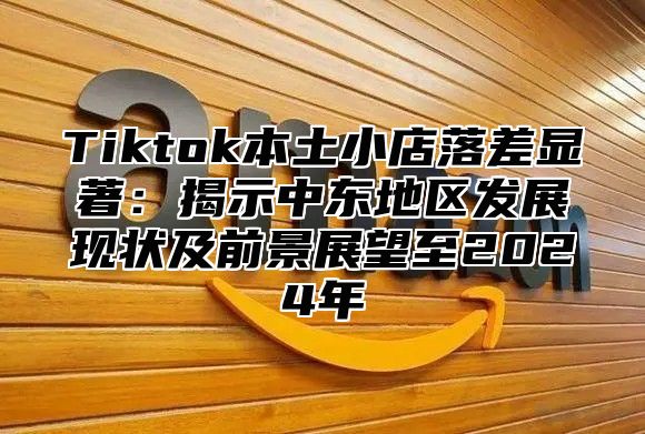 Tiktok本土小店落差显著：揭示中东地区发展现状及前景展望至2024年