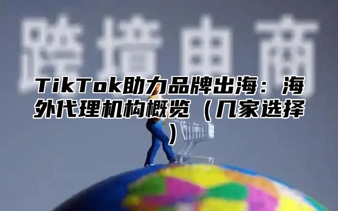 TikTok助力品牌出海：海外代理机构概览（几家选择）