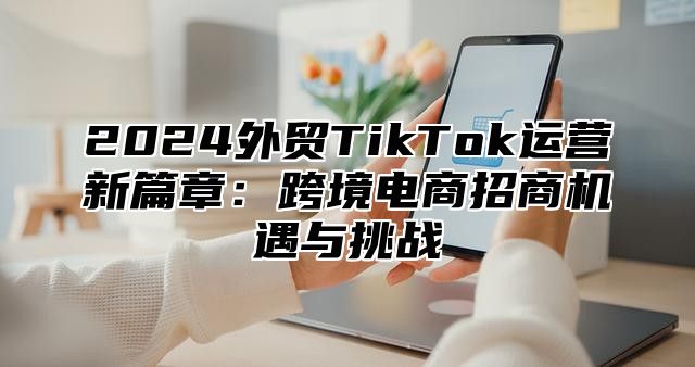 2024外贸TikTok运营新篇章：跨境电商招商机遇与挑战